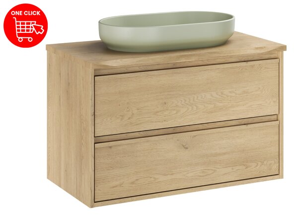 Comad Koupelnová skříňka s deskovým umyvadlem Viola Cremona 80 dub cremona
