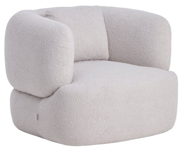 Kave Home Šedé bouclé křeslo Martina