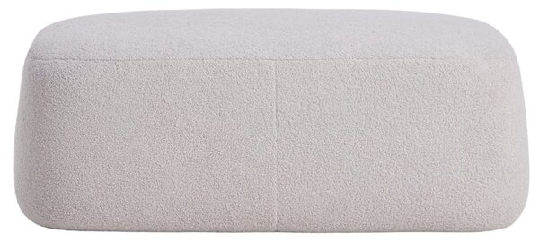 Kave Home Šedá bouclé podnožka Martina 123 x 85 cm