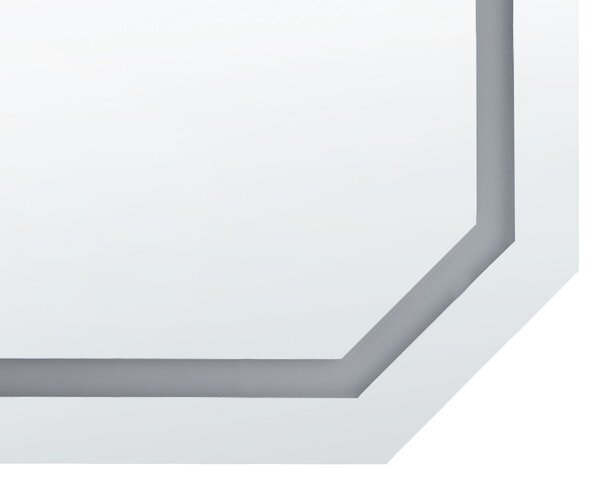 LED koupelnové zrcadlo LOCMARIAQUER 120 cm 60 cm Stříbrná