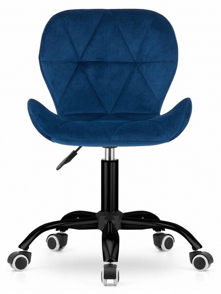 Tmavě modré kancelářské křeslo NOTO VELVET