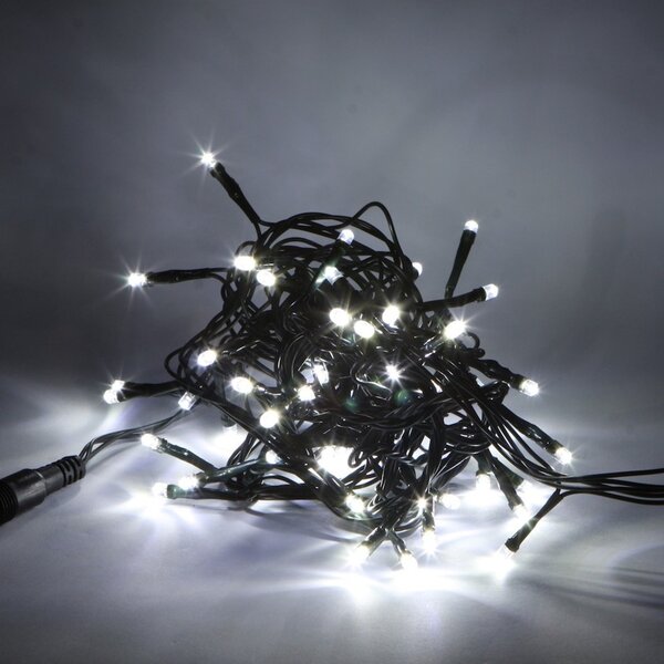 DECOLED LED světýlka na stromeček 20 m ledově bílá IP44, vč. zdroje Hobby Line