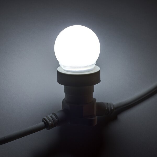 DECOLED LED žárovka ledově bílá, patice E27, 12 diod