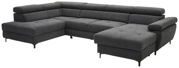 SEDACÍ SOUPRAVA, textil, barvy grafitu Stylife - Sedací soupravy