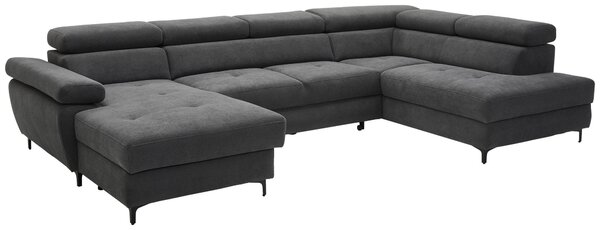 SEDACÍ SOUPRAVA, textil, barvy grafitu Stylife - Sedací soupravy