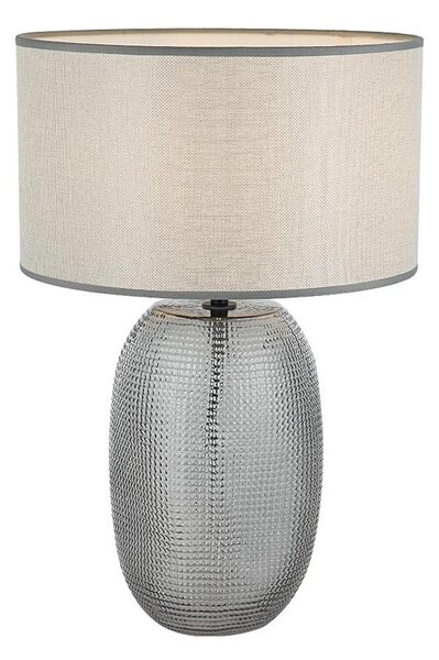 Stolní lampa JENIFER 1xE27/40W/230V šedá/kouřová