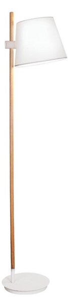 Stojací lampa VIANA 1xE27/60W/230V bílá/hnědá