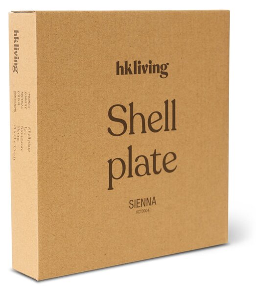 Kameninový talíř Shell Sienna