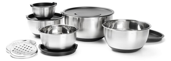 SADA MISEK, kov, plast, 8dílné Homeware Profession. - Sada misek