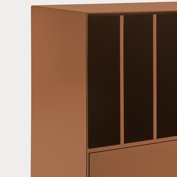 Vysoká cihlová komoda Teulat Platt 120 x 45 cm