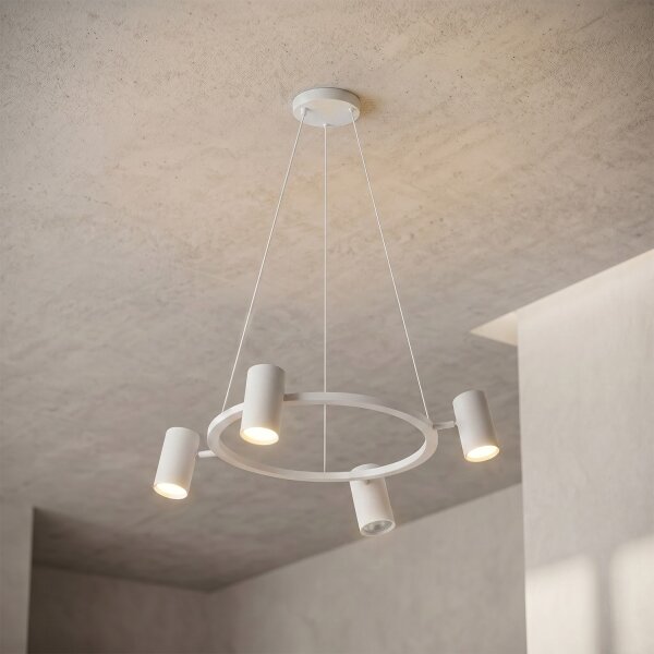Brilagi - LED RGBW Stmívatelný lustr na lanku SELE 4xGU10/6,5W/230V bílá