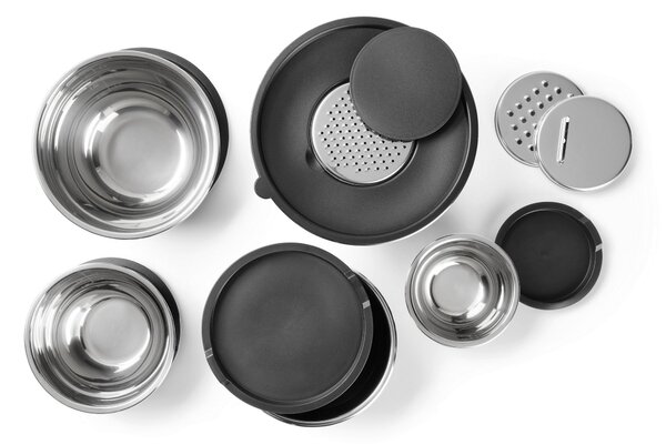 SADA MISEK, kov, plast, 8dílné Homeware Profession. - Sada misek