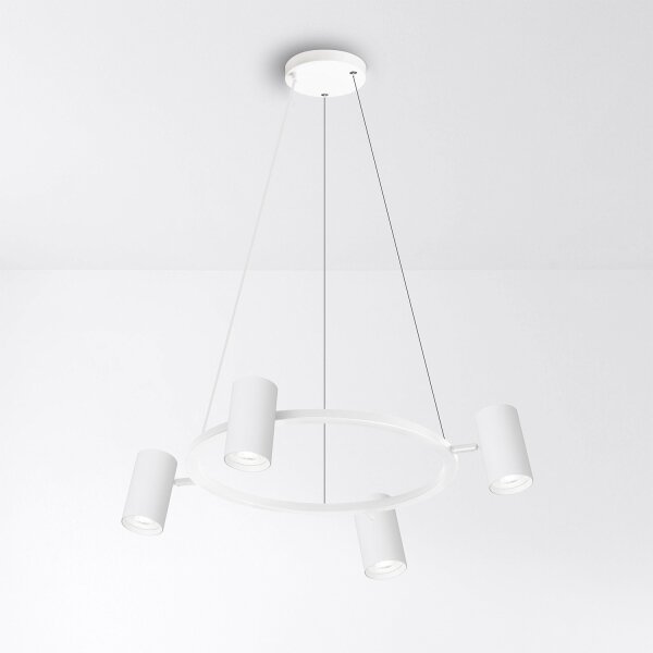 Brilagi - LED RGBW Stmívatelný lustr na lanku SELE 4xGU10/6,5W/230V bílá
