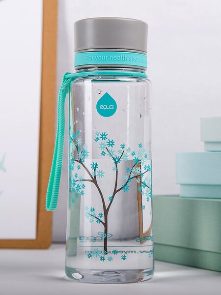 Plastová BPA free lahev z tritanu EQUA Mint Blossom 600 ml