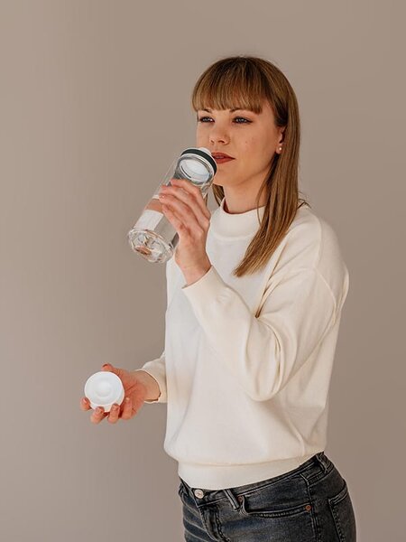 Plastová BPA free lahev z tritanu EQUA Plain White 600 ml
