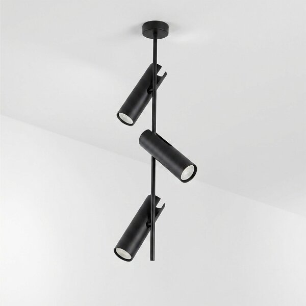 Brilagi - LED RGBW Stmívatelný lustr na tyči BRANCH 3xGU10/6,5W/230V černá
