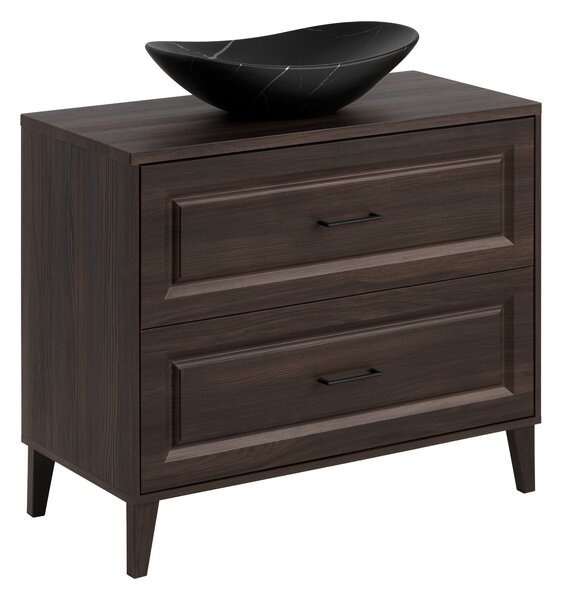 Comad Koupelnová skříňka s deskovým umyvadlem Dorothy Ristretto 100 dub ristretto