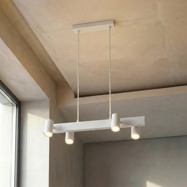 Brilagi - LED RGBW Stmívatelný lustr na lanku SELE 4xGU10/6,5W/230V bílá