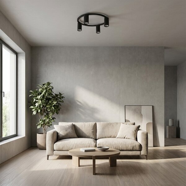 Brilagi - LED RGBW Stmívatelné stropní svítidlo SELE 4xGU10/6,5W/230V černá