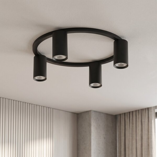 Brilagi - LED RGBW Stmívatelné stropní svítidlo SELE 4xGU10/6,5W/230V černá