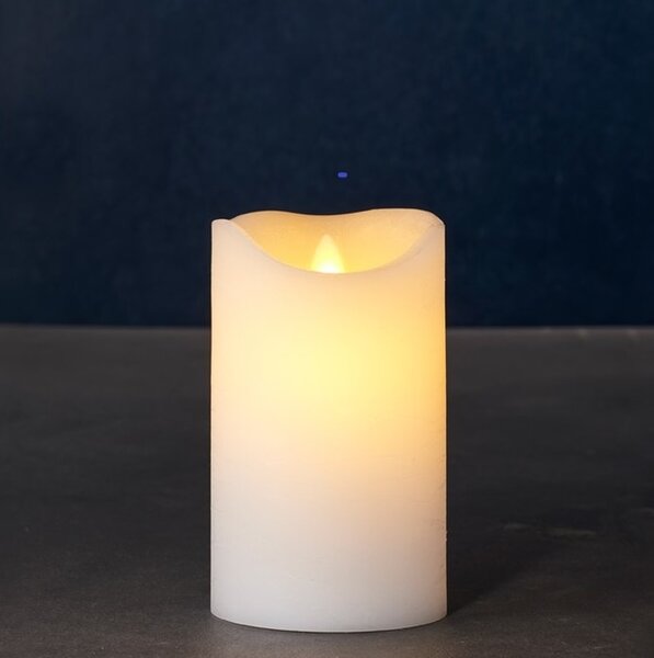 SIRIUS Vosková led svíčka Sara exclusive - 12,5cm, bílá