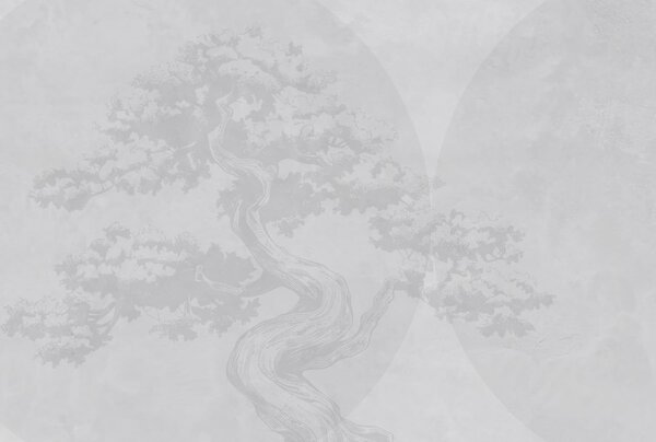 Fototapety Bonsai strom minimalismus geometrie grunge pozadí, Fototapety příroda, w08557v1 : uwalls.cz