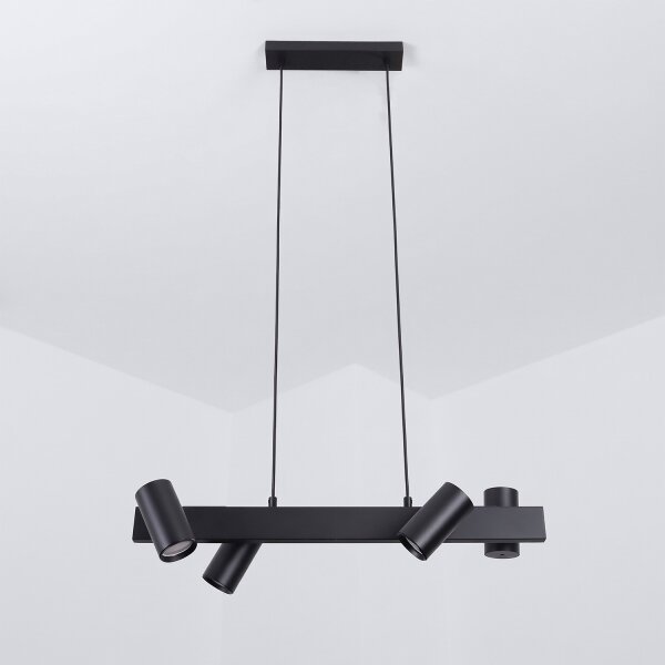 Brilagi - LED RGBW Stmívatelný lustr na lanku SELE 4xGU10/6,5W/230V černá