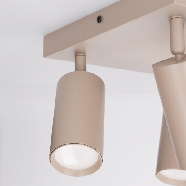 Brilagi - LED RGBW Stm bodové svítidlo SELE SQUARE 4xGU10/6,5W/230V béžová