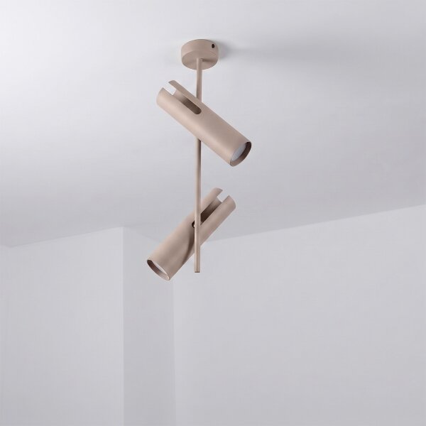 Brilagi - LED RGBW Stmívatelný lustr na tyči BRANCH 2xGU10/6,5W/230V béžová