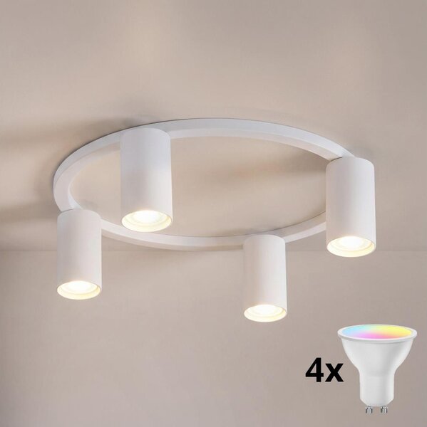 Brilagi - LED RGBW Stmívatelné stropní svítidlo SELE 4xGU10/6,5W/230V bílá