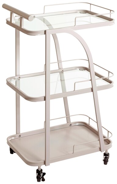 SERVÍROVACÍ VOZÍK, světle šedá, 35/45/79 cm - Barové vozíky, Online Only