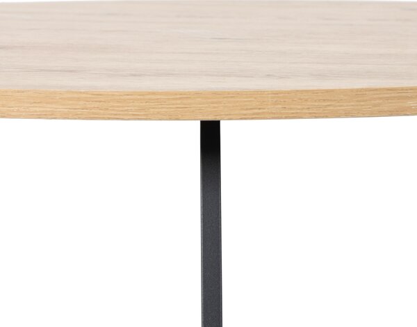 KONFERENČNÍ STOLEK, černá, dub artisan, kov, kompozitní dřevo, 80/80/42 cm Boxxx - Konferenční stolky