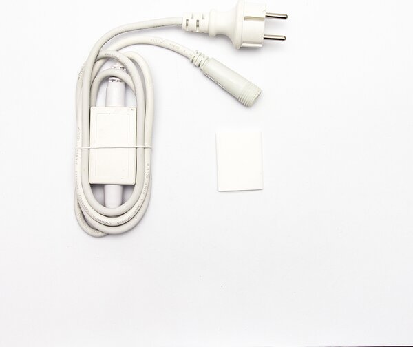 DECOLED LED světelná sada na dům, 9+1 zdarma, teple bílá s Flash, bílý kabel, Easy Fix, IP67