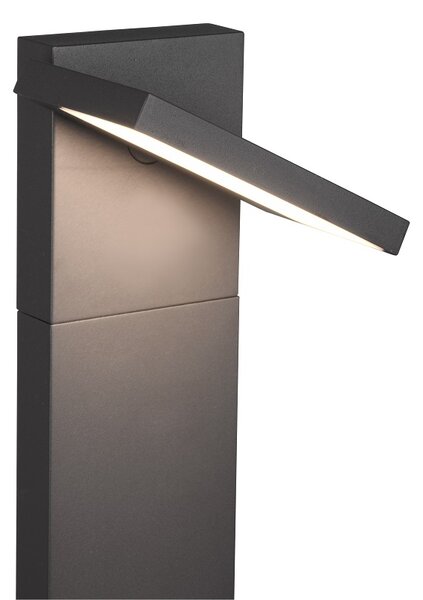 Trio Leuchten 426360142 HORTON - LED stojací venkovní svítidlo IP54, LED 8W, 3000K, 100cm (Venkovní svítidlo zem v antracitové barvě s naklápěcím LED panelem)