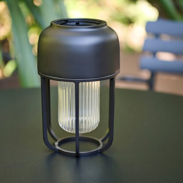 Houe Černá kovová solární LED lampa Light No. 1