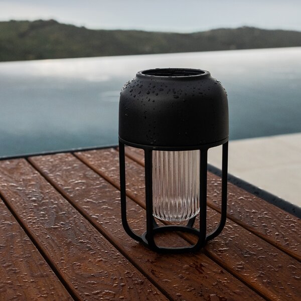 Houe Černá kovová solární LED lampa Light No. 1