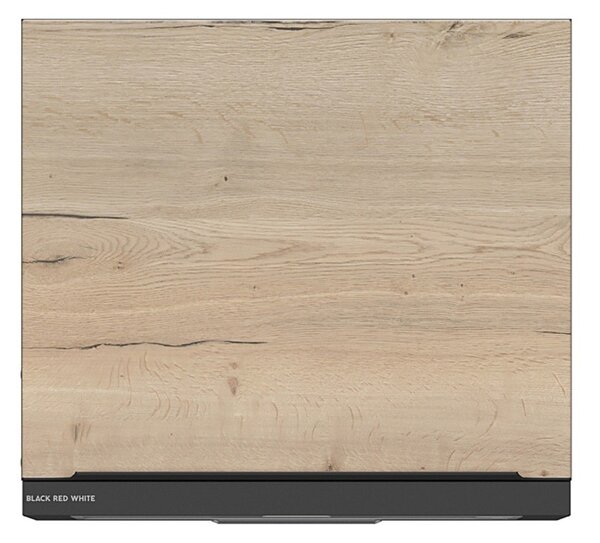 BRW Kuchyně Family Line Sole L6 GOO-60/50-O, černá/dub halifax natura