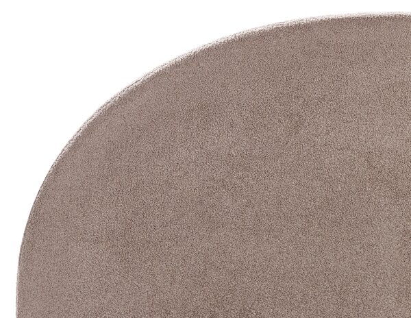 Postel s úložným prostorem VAUCLUSE Buklé Taupe 140 x 200 cm