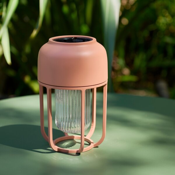 Houe Červená kovová solární LED lampa Light No. 1