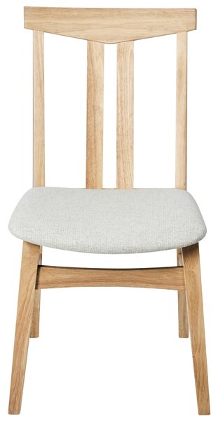 Sada 2 jídelních židlí AVALON Dřevo Světle béžová