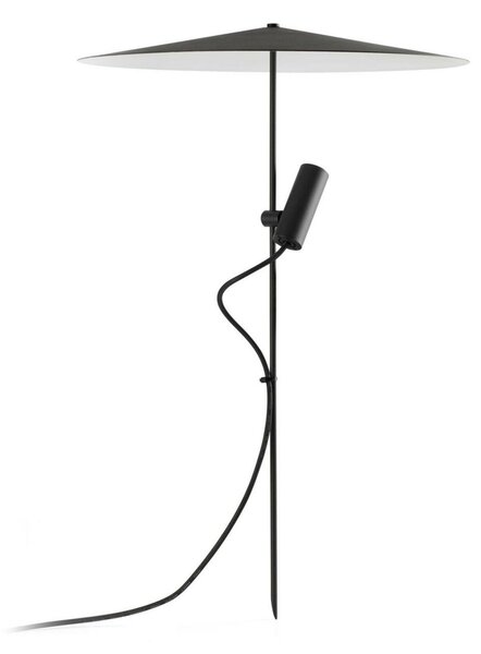 FARO CLAP 630 lampa se zápichem, černá 6W 3000K 38st. se stínítkem 24V