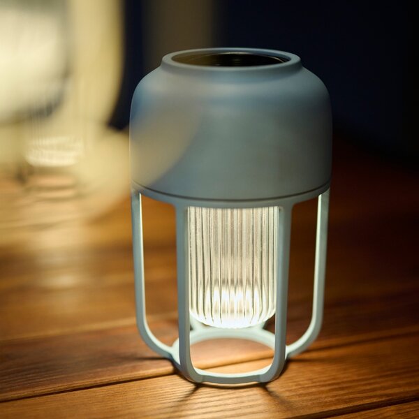 Houe Tyrkysová kovová solární LED lampa Light No. 1