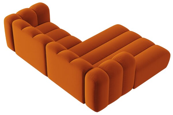 -25 % Dny MOMENTI– Micadoni Sametová rohová pohovka Lupine 228 cm, levá