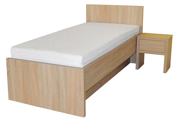 Tropea - Jednolůžková postel Délka [cm]: 200, Šířka [cm]: 120, Dekor: DUB_BILY