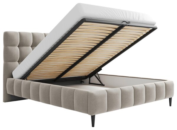 ČALOUNĚNÁ POSTEL, 180/200 cm, béžová Livetastic - Postele s úložným prostorem, Online Only