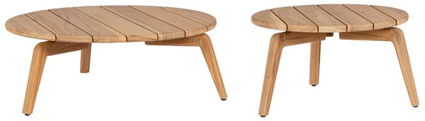 Bizzotto Set dvou dřevěných zahradních stolků Eularia 60/80 cm