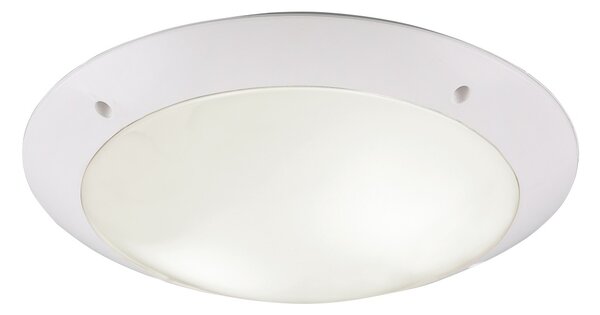 Trio Leuchten R60502031 CAMARO - Venkovní svítidlo na strop v bílé barvě, 2 x E27, Ø 33cm, IP54 (Bílé stropní venkovní svítidlo na dvě žárovky )