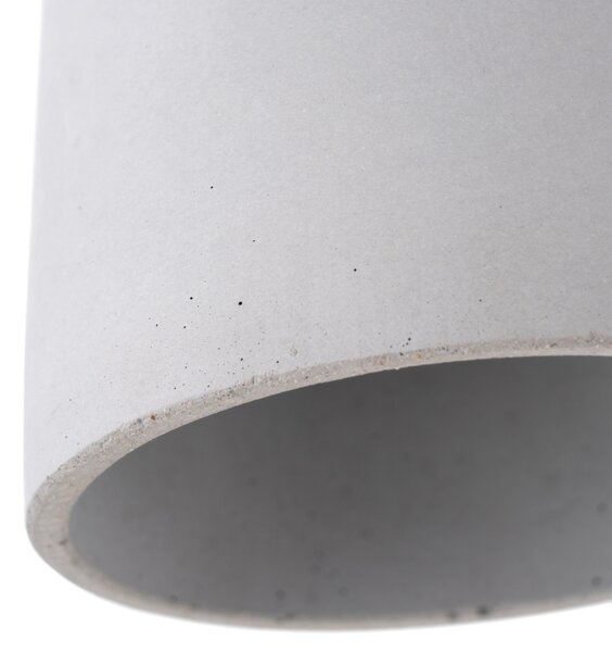 Somcasa Šedé betonové závěsné světlo Bernia 11,5 cm