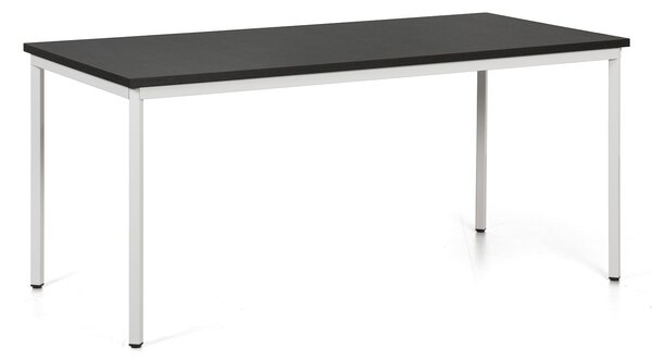 Jídelní stůl TRIVIA, šedá podnož, 160x80 cm, wenge
