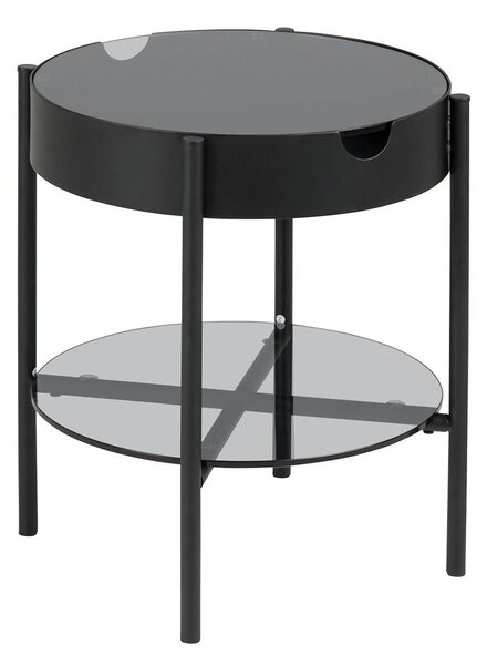 Černý Konferenční stolek Tipton 50 × 45 × 45 cm ACTONA